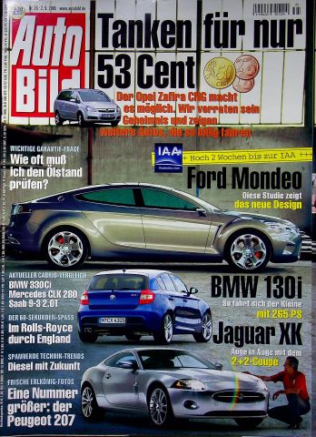 Deckblatt Auto Bild (35/2005)
